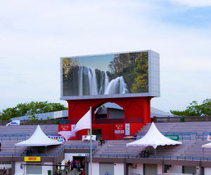 Ngoài trời P3 sân vận động <span class=keywords><strong>LED</strong></span> hiển thị 3 mét Pixel pitch IP65 không thấm nước HDR10 + 160 góc nhìn lớn bức tường video - Product Image 1