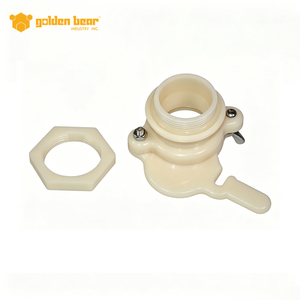 Vanne de sortie en plastique blanc Golden Bear pour extracteur de miel, accessoire d'apiculture pour la récolte du miel - Product Image 4