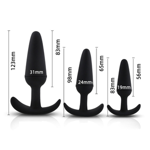 Juego de 4 Tapones Anales de Silicona Grandes de Primera Calidad, Kit de Entrenamiento para Principiantes y Avanzados con Base Ancha para Mujeres - Product Image 3