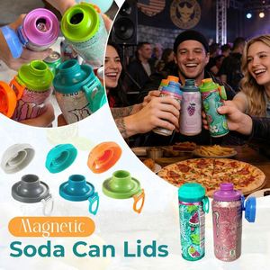 Magnetic Soda Can Lids Reusable Airtight Can Covers Portable Easy Install <b>Drink</b> Lids for Soda Beer Energy <b>Drinks</b> Home Outdoor - Product Image 1