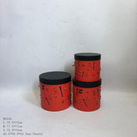 Boîte à fleurs créative 3D Dragonfly Drum Design en trois pièces avec style élégant pour emballage cadeau à la main de savon Matériau en papier durable