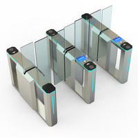 Torniquete Deslizante con Pantalla de 8 Pulgadas, Control de Acceso con Código QR y Código de Barras, Barrera Peatonal para Entrada de Vías, Acero Inoxidable