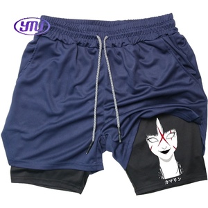 Pantaloncini Sportivi Estivi da Uomo Y2K Performance <span class=keywords><strong>Horror</strong></span> Pretty Girl Print Traspiranti a Vita Media per Allenamento in Palestra e Fitness - Product Image 4