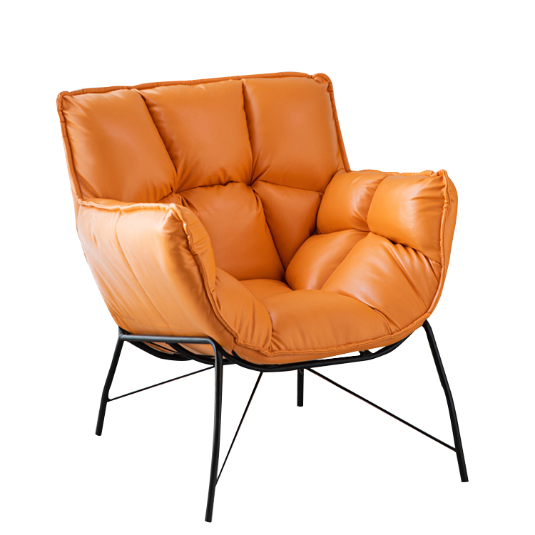 Офисная и гостиничная мебель, современный кожаный стул для отдыха, мебель для гостиной, черная, зеленая, красная, белая, синяя металлическая рамка OEM