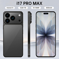 Nuevo Smartphone Original I17 17 Pro Max 5G LTE 2025, Pantalla HD de 7.3 Pulgadas y 90Hz, Cámara Trasera de 108MP, Almacenamiento de 16GB+1TB, Quad Core MTK