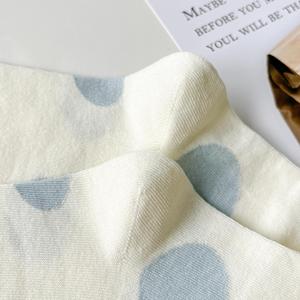 37E primavera y verano calcetines de punto de onda de tubo de escuela secundaria para mujer <span class=keywords><strong>sin</strong></span> hueso, calcetines sueltos acanalados - Product Image 4