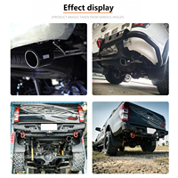 DEX.TY pour système d'échappement arrière pour Ford Ranger T6 T7 T8 Embout en fibre de carbone simple Silencieux en acier inoxydable 304 Haute qualité