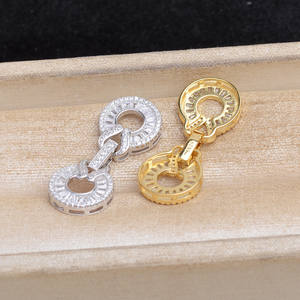 อุปกรณ์ทำเครื่องประดับมุก DIY เงินแท้ S925 ชุบแพลตตินัม สร้อยคอ สร้อยข้อมือ แบบแถวเดี่ยว แถวคู่ ตัวล็อค-อุปกรณ์ประกอบเครื่องประดับ - Product Image 2