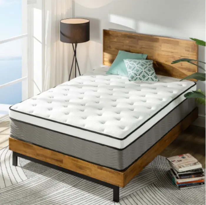 ที่นอนบนเตียงขนาดควีนไซส์12นิ้ว,ที่นอนเมมโมรีโฟมที่นอนพ็อกเก็ตคอยล์สปริงผ้าระบายอากาศได้