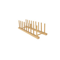 Égouttoir à vaisselle en bambou, support pliable en bois pour assiettes, bols, tasses et couvercles, organisateur de comptoir de cuisine