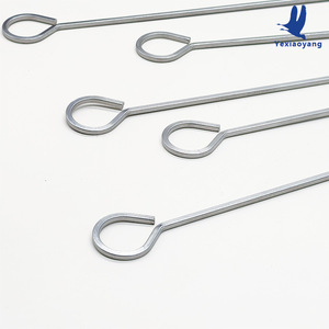 Grill Skewers 12-Pack Curved Square Stainless Steel Outdoor BBQ Cooking Baking Barbecue Tools Corrosion Resistance - Product Image 1