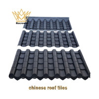 Tuiles de toit chinoises intégrées en forme de bambou moderne (multi-usages) – Tuiles de pignon isolantes thermiquement/anti-gel pour villas et parcs