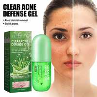 EELHOE Gel de défense contre l'acné à l'aloe vera crème de soin hydratante, apaisante et apaisante contre les imperfections