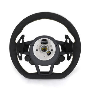 Volant automatique en Alcantara avec bouton de démarrage R8 <span class=keywords><strong>S</strong></span> <span class=keywords><strong>Line</strong></span> pour Audi <span class=keywords><strong>A3</strong></span> A4 A5 A6 A7 A8 C7 C8 B8 B9 S3 S4 S5 S6 RS3 RS5 - Product Image 4