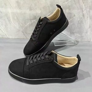2026 New Black Leather & Breathable Mesh Anti-Slip Sneakers, Retro Fashion Casual Shoes for Men and Women - Product Image 1