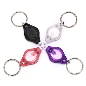 Ý Tưởng Sản Phẩm Mới 2025 Độc Đáo Mini UV 365-405nm Nhựa Keychain Nhẫn Keyholder Mini Vòng Chìa Khóa Ánh Sáng LED Đèn Pin - Product Image 1