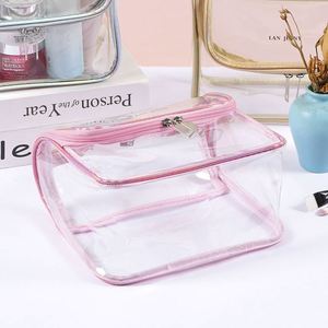 PVC <b>Transparent</b> Female <b>Makeup</b> <b>Bag</b> Wholesale Ins Wind Zipper Closure Soft Handle Foldable Cartoon Pattern Waterproof Travel <b>Bag</b> - Product Image 6