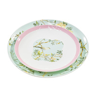 Service de vaisselle en céramique sous glaçure de Jingdezhen, nouveau style chinois, luxe léger et sophistiqué, combinaison de bols et d'assiettes pour déménagement
