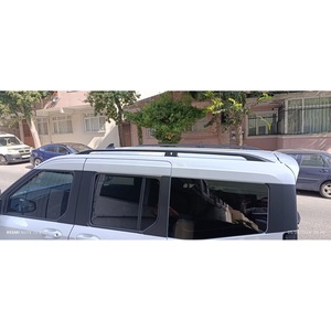 VW Caddy Roof Rack Cross Bars <b>Aluminum</b> Black Silver 2021 Raised Rails <b>Luggage</b> Cargo Carrier - Product Image 6
