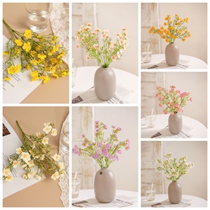 ช่อดอกยิปโซฟิลลาประดิษฐ์ CallaFloral สีขาว ชมพู ส้ม ทำจากโพลีเอสเตอร์ สำหรับตกแต่งงานแต่งงาน สไตล์ INS งานฝีมือนำเข้า - Product Image 3