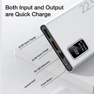 Chargeur mobile 10000 mAh, batterie externe 10000 mAh, affichage LED, ultra-mince, pour téléphones mobiles - Product Image 4