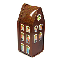 Boîte en forme de maison, boîte en métal pour emballer des bonbons, boîte en métal