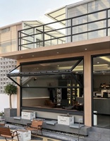 Fenêtre pliante horizontale à cadre en alliage d'aluminium, très vendue, pliable et ouvrante