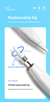 Stylet capacitif universel actif avec attraction magnétique et pointe remplaçable pour smartphones, tablettes et ordinateurs portables Android