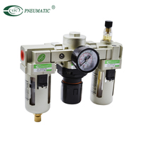 VPC AC3010-02 Unité Pneumatique Combinée FRL en Aluminium Moulé Sous Pression 1/4 Pouce – Filtre, Lubrificateur, Régulateur