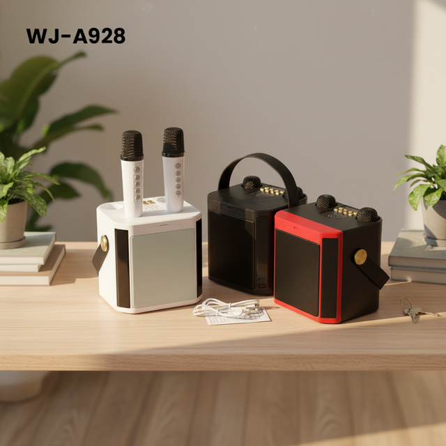Hot Selling Portable Bluetooth Speaker with Dual Wireless Mics, Perfect for Home Karaoke, Party & Outdoor Gathering