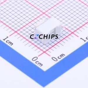 1TS002B-2500-5001-CT Tactile Switch SMD,6x3.5mm Switch Single Pole Single Throw Rectangle Button 2.5N Vertical Mount - Product Image 2