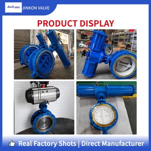 Valvola a <span class=keywords><strong>Farfalla</strong></span> D643H-16C Pneumatica a Triplo Eccentrico con Guarnizione Rigida Flangiata in Acciaio Fuso PN 16, Valvola di Controllo Industriale - Product Image 4