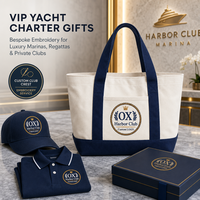 Sac fourre-tout en toile personnalisé brodé Harbor Club, sac à main nautique avec poche avant pour yacht, voyage, vacances