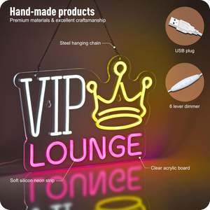 ป้ายไฟ LED VIP สำหรับตกแต่งผนังห้อง VIP สำหรับไนท์คลับบาร์ทำเล็บ<span class=keywords><strong>ร้าน</strong></span><span class=keywords><strong>นวด</strong></span>สำนักงานป้ายนีออน - Product Image 2