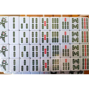 Customized Mahjong Tiles Melamine Non-Toxic Hand-Rolled For Chess And Card <b>Entertainment</b> Universal Use - Product Image 5