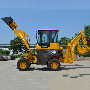 Mini retroexcavadora NIVO de 1 tonelada, miniexcavadora y cargadora 4x4 de 1 tonelada, 4wd y accesorios que funcionan con pavimentadora de asfalto o piezas - Product Image 1