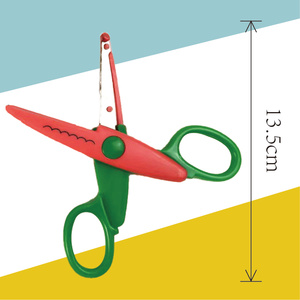 Zigzag Blade DIY kéo DIY an toàn trẻ em đầy màu sắc thủ công kéo - Product Image 5