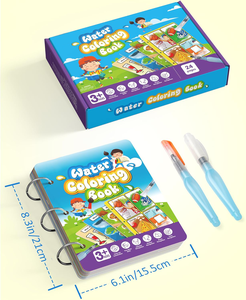 Livre de coloriage à l'eau - 12 carnets de coloriage à double face, Aqua Doodle Drawing pour enfants de 3 à 8 ans - Product Image 5