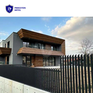 Trang Trí Sân Vườn Sơn Bột Màu Đen Kim Loại Bảng Điều Chỉnh Nhôm Dọc Lưỡi <span class=keywords><strong>Batten</strong></span> Hàng Rào Và Cổng Cho An Ninh Nhà - Product Image 3