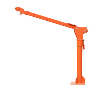 360 °   Mini-grue hydraulique rotative montée sur camionnette, grue à flèche de levage 500 kg/1000 kg certifiée CE pour le chargement et le déchargement de marchandises