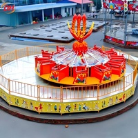 Grand système de contrôle de sécurité pour manèges d'attraction, Manège Phoenix Flying Turntable 380V 15kw, manège inclinable et rotatif pour parc d'attractions