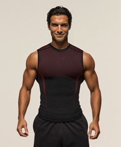 <span class=keywords><strong>Camiseta</strong></span> Deportiva Masculina, Informal, Transpirable, de Compresión, para Correr, <span class=keywords><strong>Entrenamiento</strong></span>, <span class=keywords><strong>Sin</strong></span> Mangas, Muscle Shark, de Secado Rápido - Product Image 3