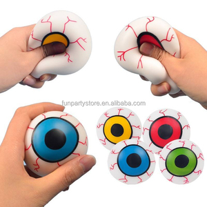 Pelota Antiestrés de TPR con Forma de Globo Ocular Relleno de Harina, Juguete de Broma Novedoso para Halloween - Product Image 1