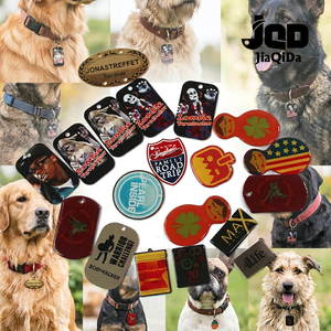 Vente en gros de médailles d'identification personnalisées anti-perte pour animaux de compagnie, gravées avec le nom, en métal, pour chiens, chats, chiots, accessoires pour animaux, cadeaux pour animaux - Product Image 1