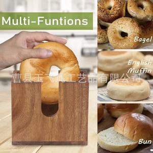 ที่ตัดขนมปังอะคาเซียวู้ด สีธรรมชาติ อุปกรณ์ครัวสำหรับตัดขนมปัง - Product Image 5