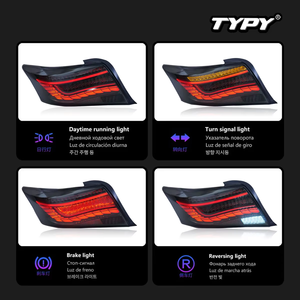 TYPY Car Tail <b>Lights</b> for Toyota Vios 2014-2016 <b>LED</b> Car Tail Lamps Daytime Running <b>Lights</b> Dynamic Plug and Play Car Accessories - Product Image 3