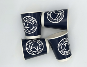 Vasos Desechables de Papel Sintético con Logotipo Personalizado, Vasos de Café y Refresco de Pared Simple de 5 ml para Llevar, Marca Lions - Product Image 1