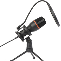 Microphone à condensateur rvb, 6 w, microphone, téléphone portable, ordinateur de bureau, Mike, Youtube, conférences, direct, enregistrement, PS4, studio de jeu