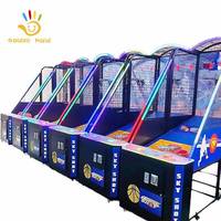 Jeu d'arcade de basket de rue à monnayeur 220V en métal et plastique avec prise en charge de la langue espagnole pour les 6 ans et plus