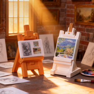 Micro Paysage Résine Ornement Peinture À L'huile Croquis Chevalet Mignon Maison De Poupée Aménagement Paysager Bureau Ornement De Bureau - Product Image 2